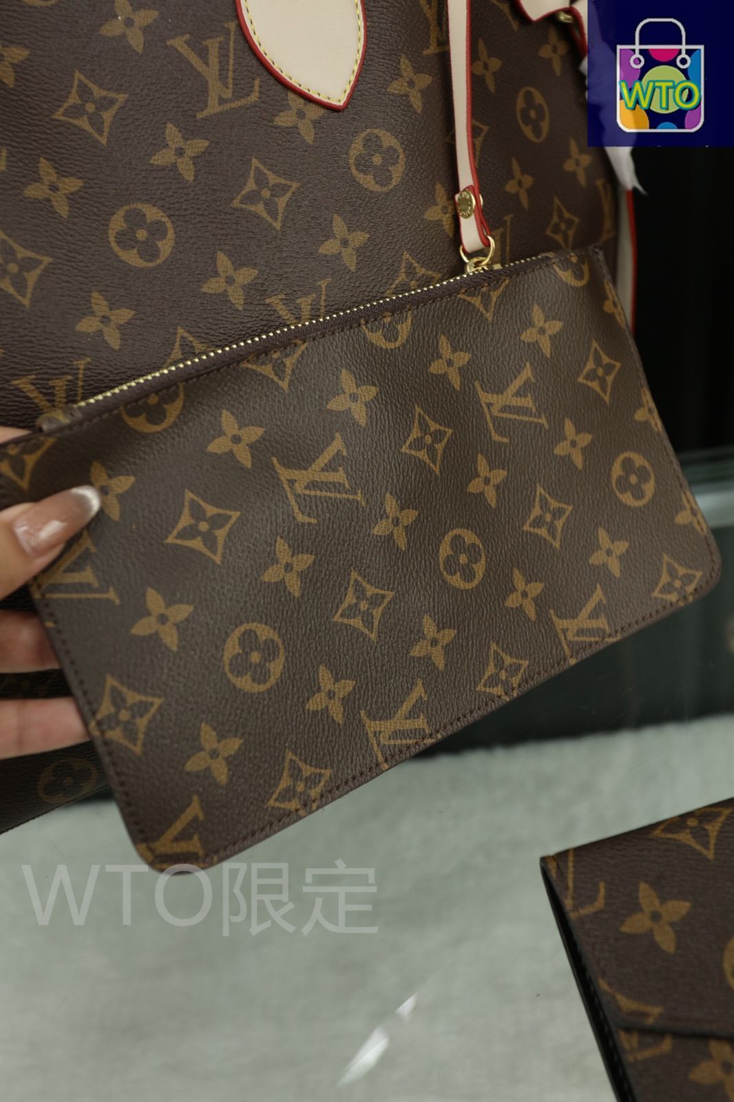本日特価] 3点セット LV ショッピングバッグ + ピローバッグ +