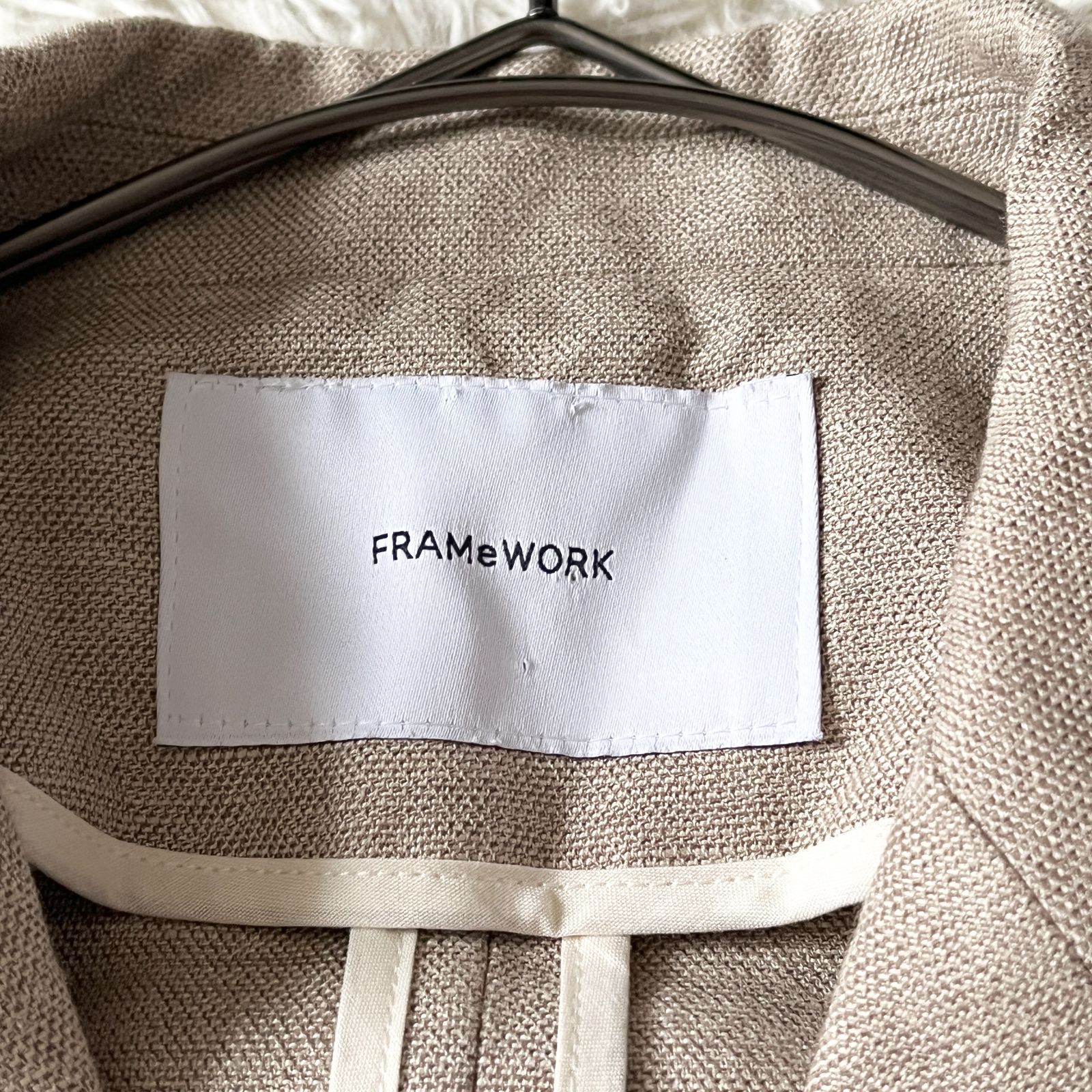 FRAMeWORK フレームワーク 麻混クロスダブルブレスト テーラード