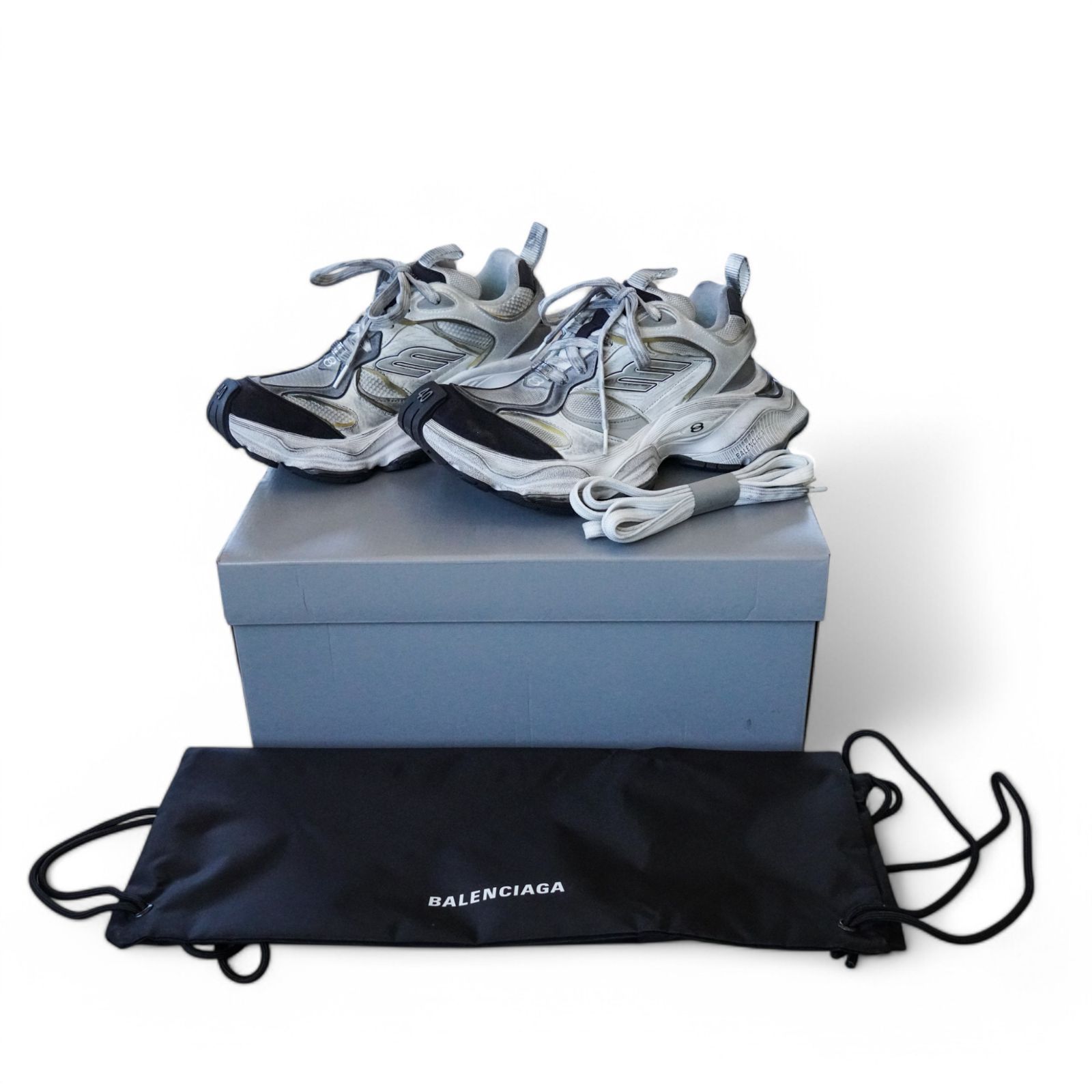 BALENCIAGA バレンシアガ CARGO カーゴ スニーカー 美品 ホワイト 