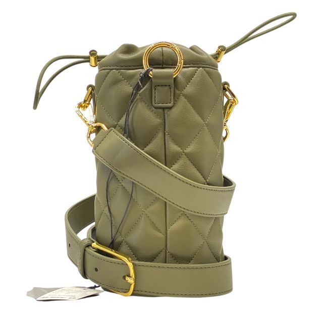 ♥ エンポリオ アルマーニ Y4R512 ショルダーバッグ 斜め掛け ボトルホルダー キルディング カーキ EMPORIO ARMANI レディース 感 人気モデル 実用的