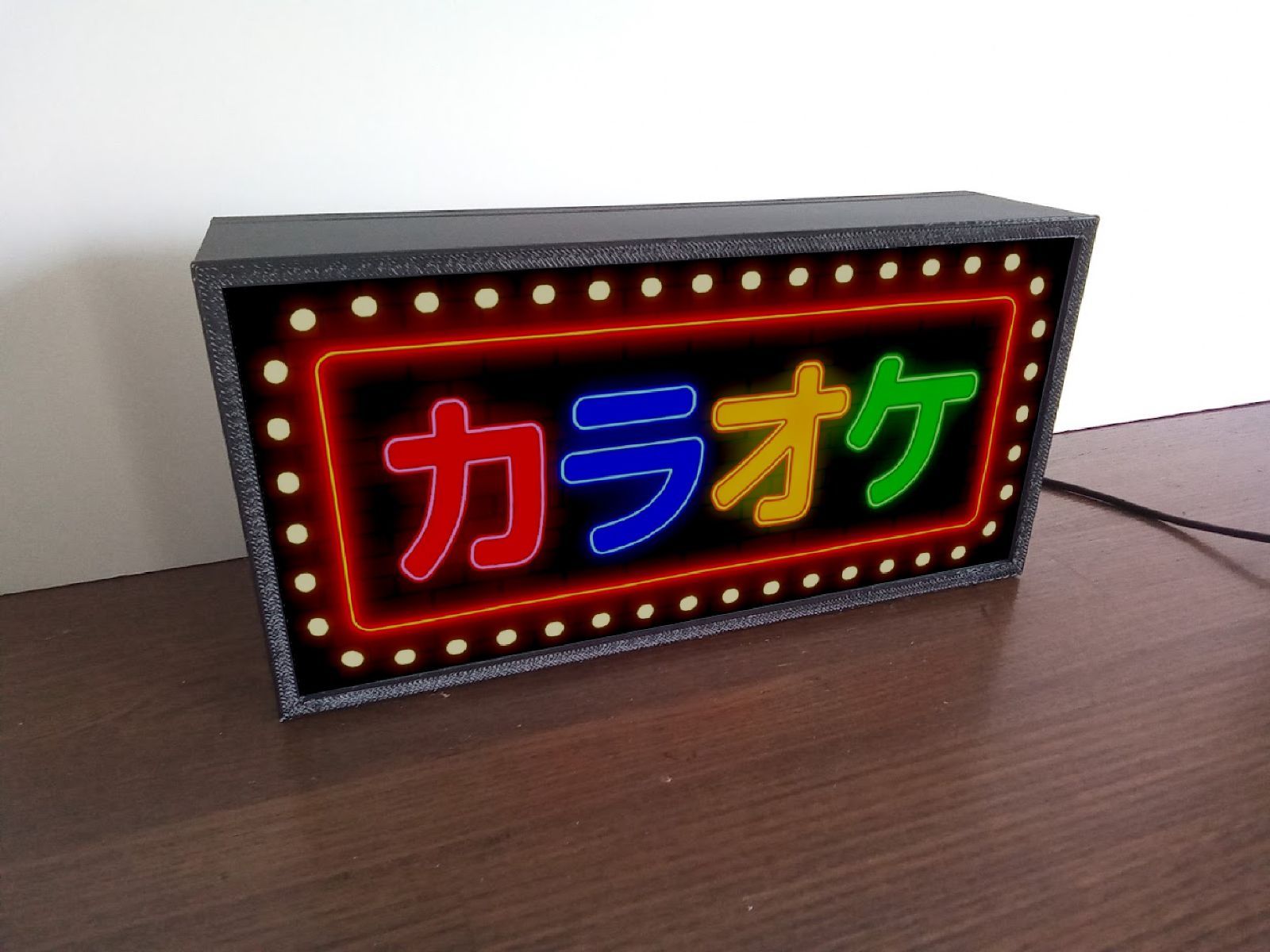 カラオケ カラオケBOX スナック 昭和レトロ 看板 雑貨 LEDライトBOX