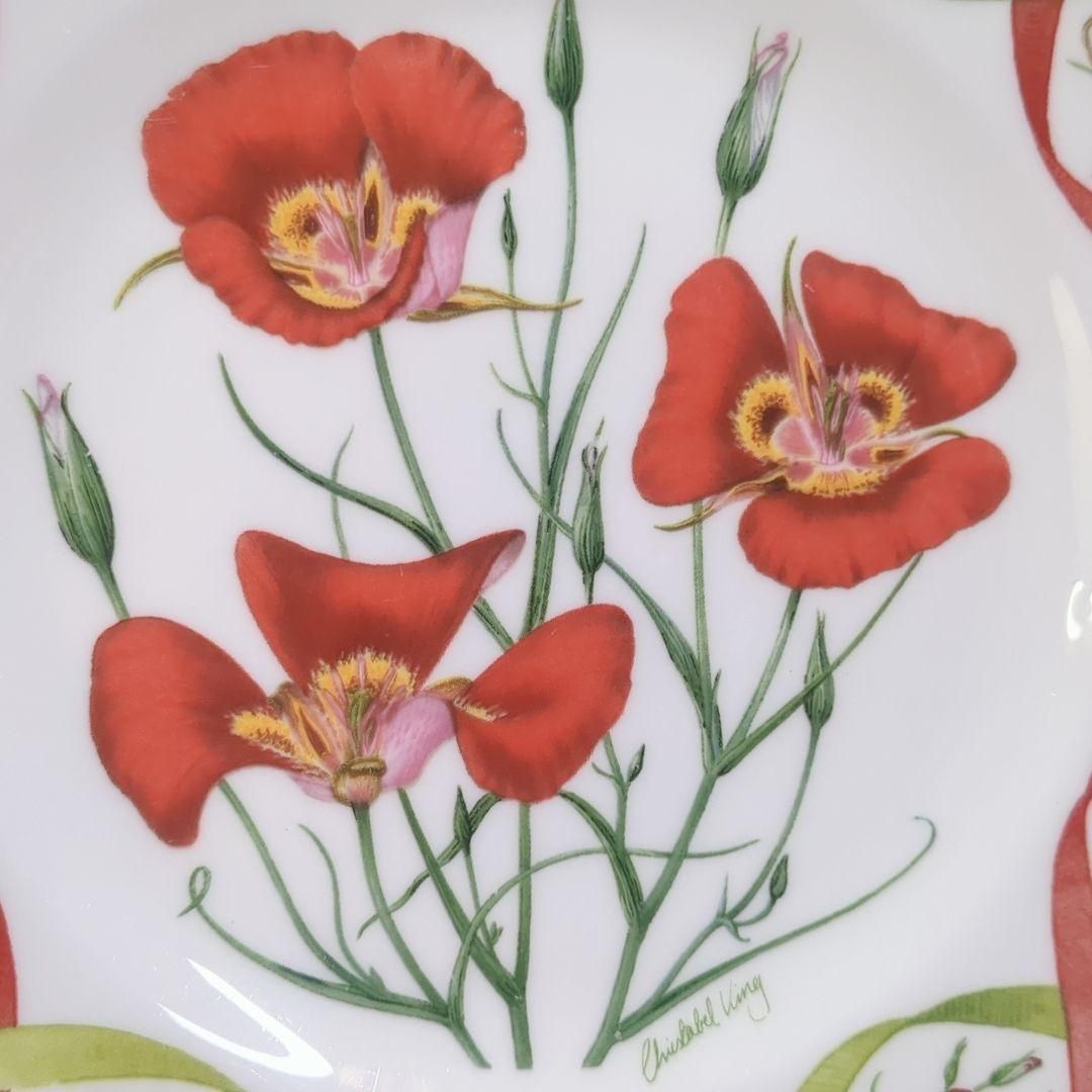 ウェッジウッド 黒壺 フラワーアーティストオブキュープレート 1992