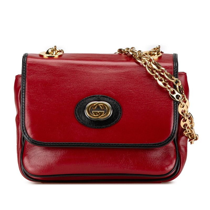 グッチ インターロッキングG チェーン ショルダーバッグ 576428 レッド  