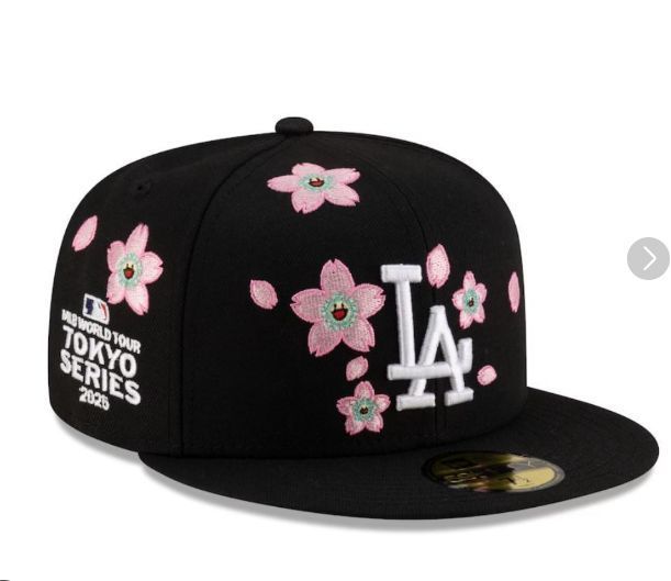 NEW ERA 村上隆 MLB TOKYO SERIES 59Fifty Dodgers Fitted Hat 黒 ブラック 7 3/4  61.5cm
