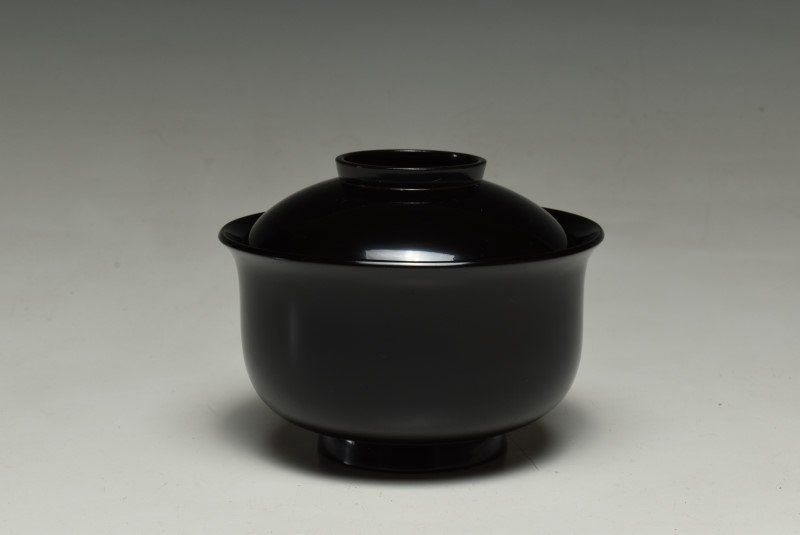 春次作 木製黒塗