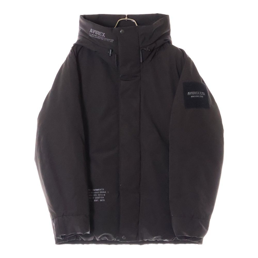 AVIREX ブラック ダウンジャケット 2XL 中古・古着通販】AVIREX (アヴィレックス) ダウンジャケット