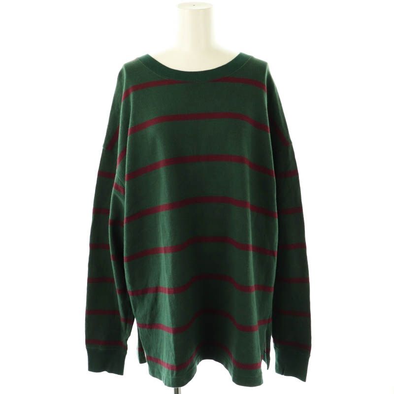 アンスクリア INSCRIRE Big border stripe tee Tシャツ