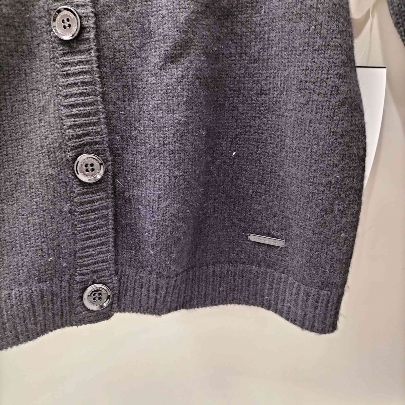 バーバリーロンドン BURBERRY LONDON カシミヤ混 フラワー レース 刺繍