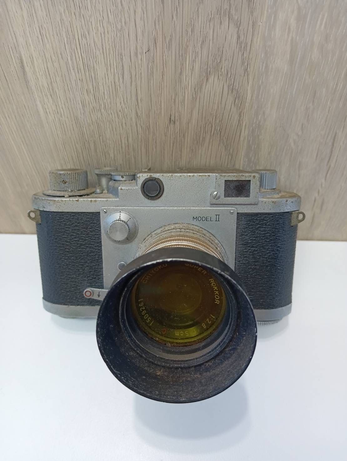 品 千代田光学精工 コニカミノルタ レンジファインダーカメラ Minolta-35 モデルII CHIYOKO SUPER ROKKOR 1 2.8 f 5cm 現状品