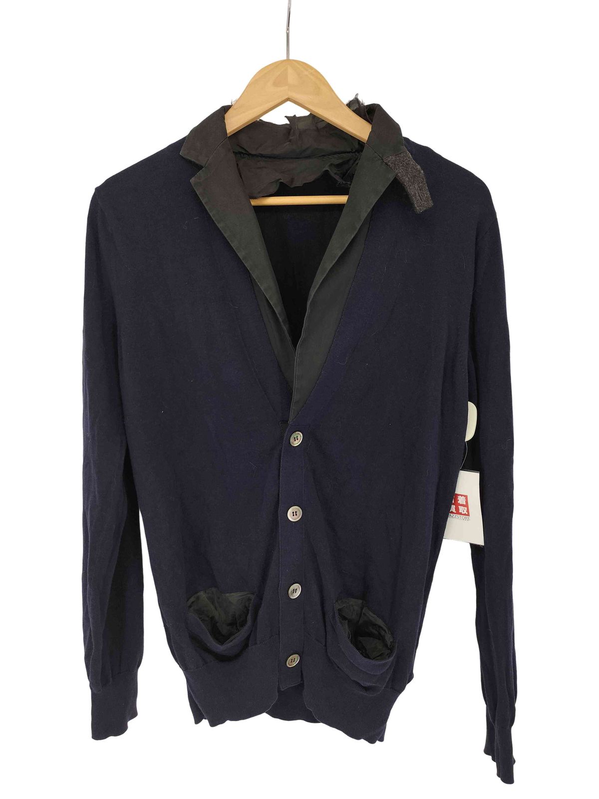 sacai サカイ　ドッキングニットジャケット　テーラード　1 チェック サカイ Sacai ドッキングニット テーラードジャケット メンズ 1