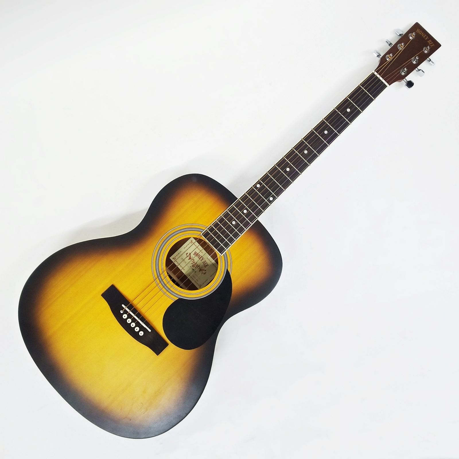 美品 HONEY BEE アコースティックギター F-15M TS サンバースト HONEY BEE アコースティックギター F-15M TS サンバースト