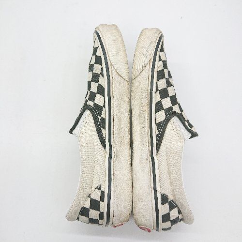 ◇ VANS ヴァンズ モノトーンチェック柄　STYLE98 スニーカー サイズ23 アイボリー系 レディース E  【1408060022304】