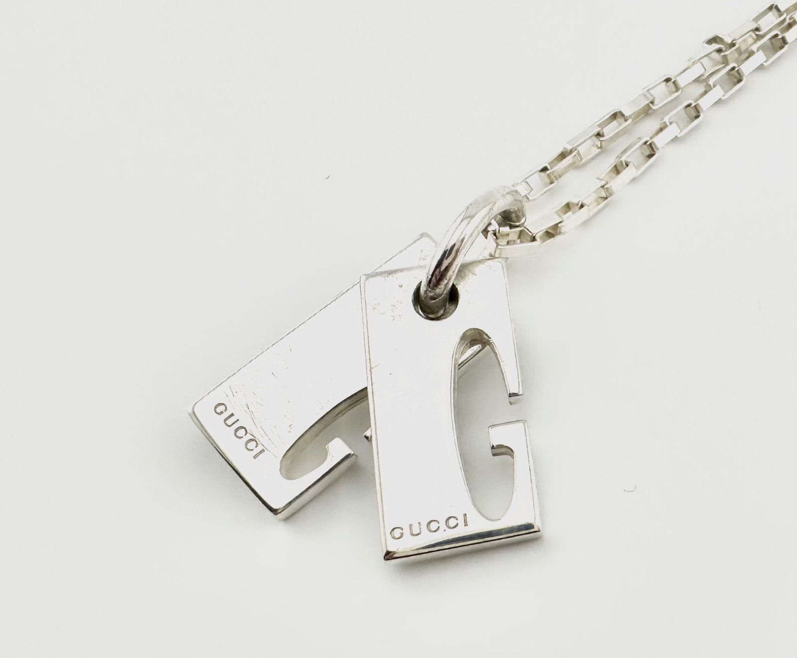 GUCCIグッチ ネックレス ダブルプレートネックレス|mercariメルカリ