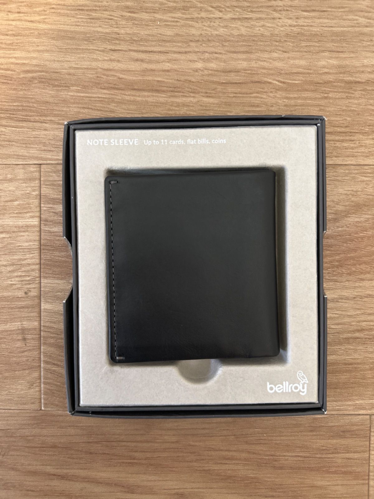 【新品未使用】BELLROY ベルロイ WNSC-BLK-301 財布 メンズ 二つ折り レザー Note Sleeve Black-RFID O/S