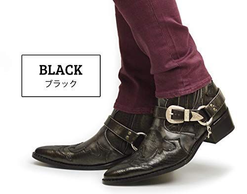新着商品】メンズ ブーツ サイドゴア ヴィンテージテイスト ショート 