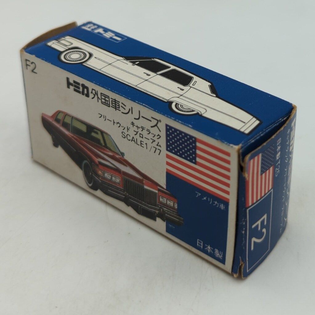 トミカ外国車シリーズフリートウッドブローアム ミニカーショップ ケンボックス トミカ 青箱☆F2☆キャデラック
