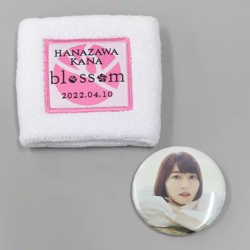 中古】雑貨 花澤香菜 公演別リストバンド＆缶バッジセット