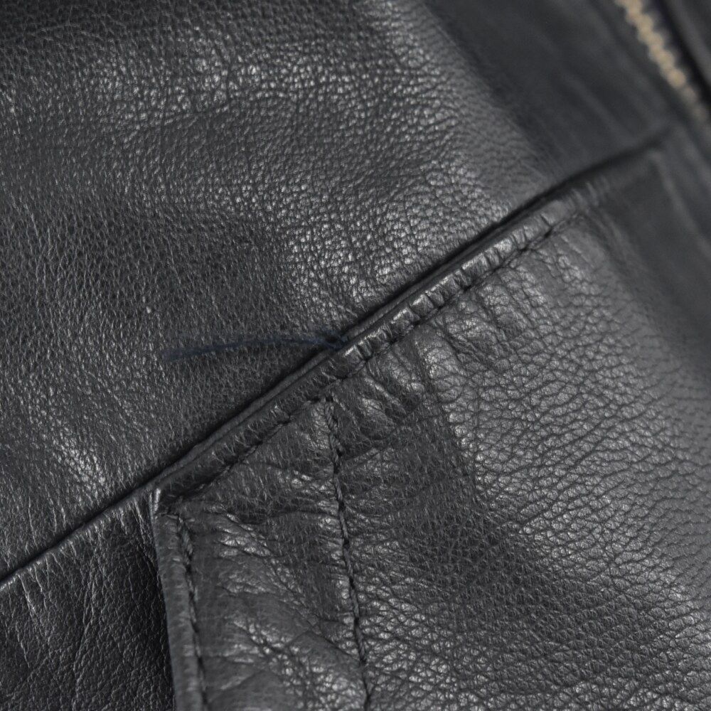 NEIGHBORHOOD ウールレザージャケット M-REGULAR NEIGHBORHOOD (ネイバーフッド) ラムスキン ジップアップ レザー