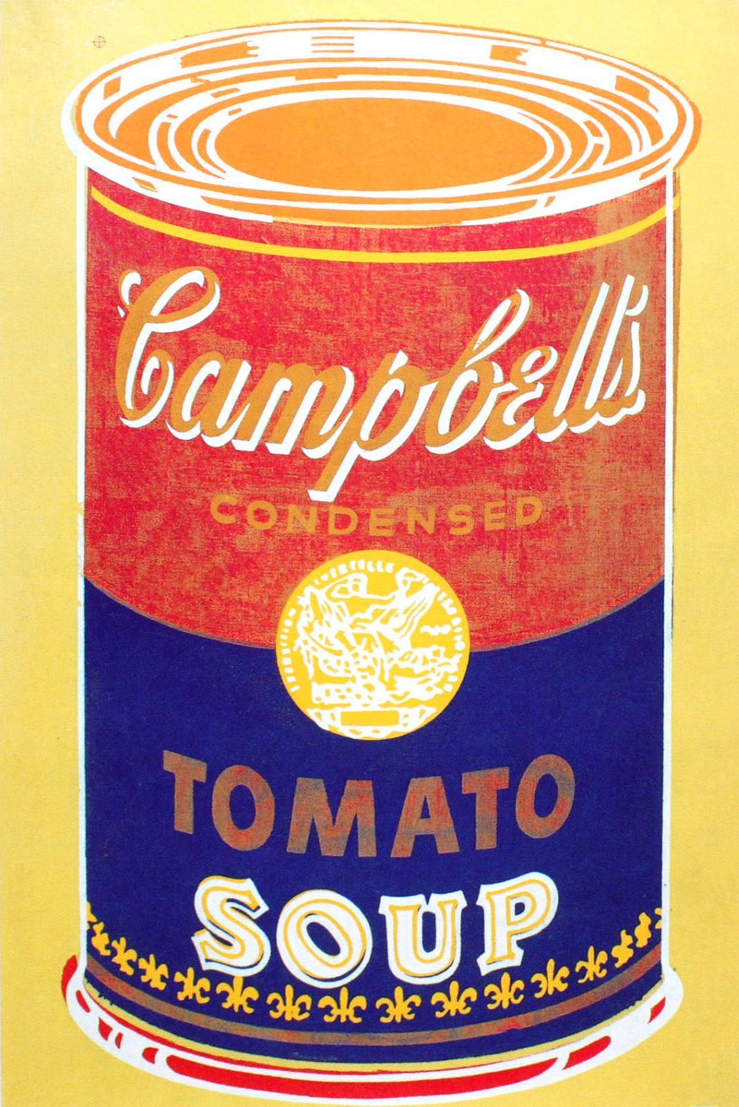 アンディ ウォーホル「キャンベル スープ(トマト/イエロー&ブルー)1965