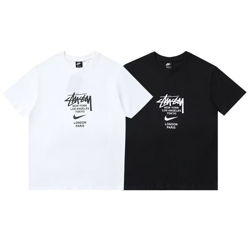 新品未使用】Stussy × ナイキ コラボ SS23 クルーネック Tシャツ 新品未使用】Stussy × ナイキ コラボ SS23 クルーネック Tシャツ