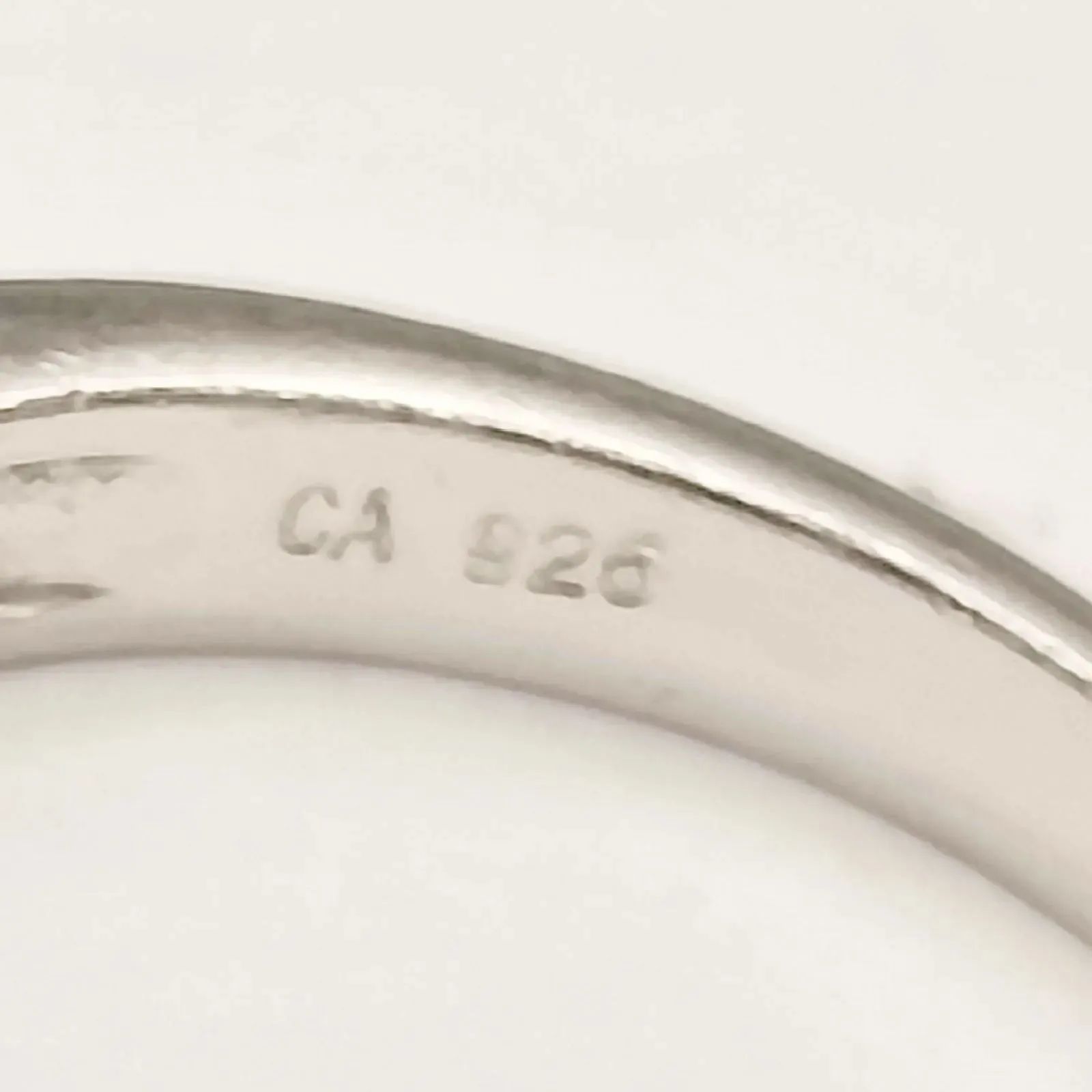 美品】ストーンデザインリング CA刻印 シルバー925 11号 - メルカリ