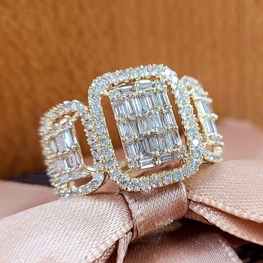 まるで 3ct ダイヤモンド K18 wg 幅広 リング 鑑別 まるで 3ct ダイヤモンド K18 wg 幅広 リング 鑑別