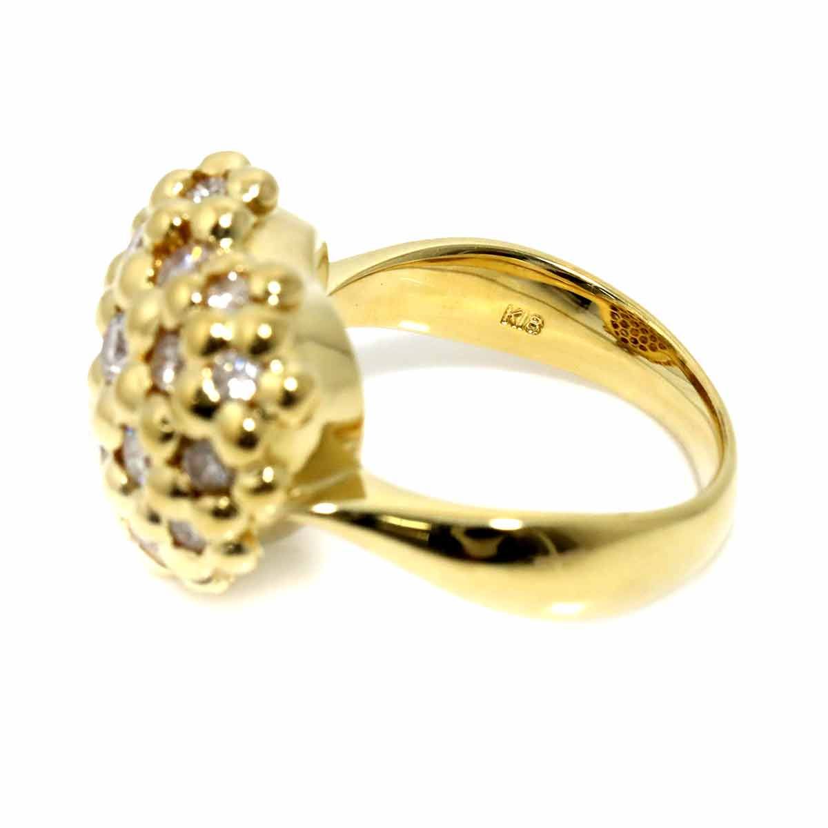 16号❣️計1.44CT✨k18YGダイヤモンドリング　k18ダイヤリング K18YG0.36ctレースダイヤモンドリング | 日本最大級の品揃えを