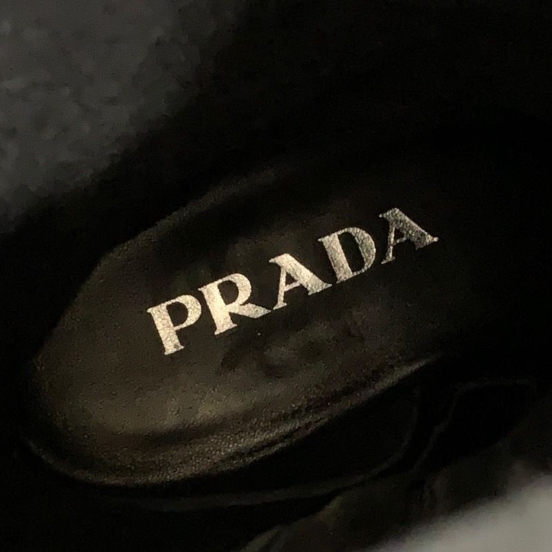 プラダ PRADA ブーツ ロングブーツ ミドルブーツ 靴 シューズ ロゴ ...