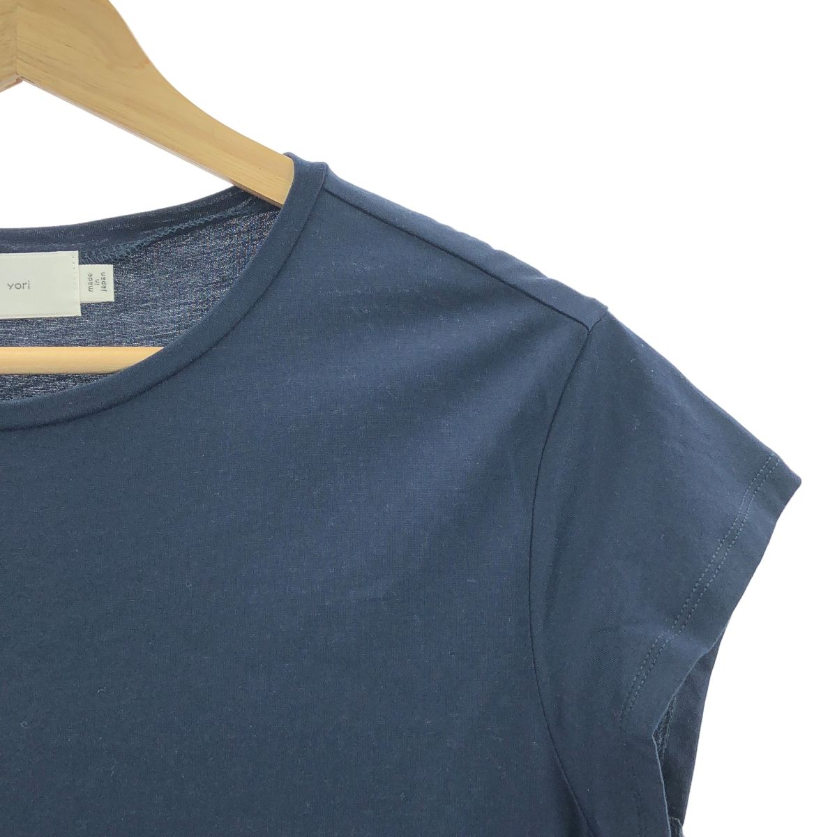 yori / ヨリ | チェック切替 フリル カットソー Tシャツ | F