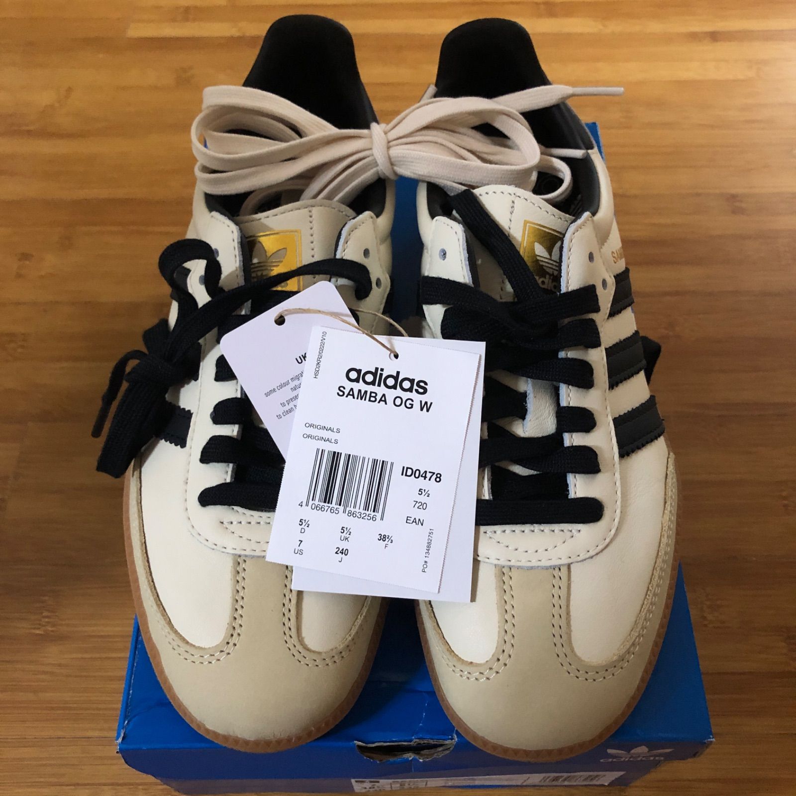 新品⭐️adidas SAMBA OG 24.0cm TWICE ミナ着用 ID0478 Cream White 
