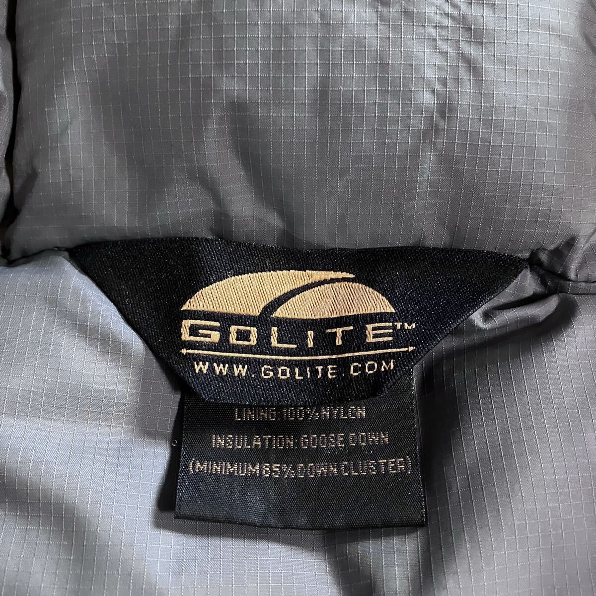 GOLITE ゴーライト 90's GOOSE DOWN JACKET ナイロン ロゴジップ