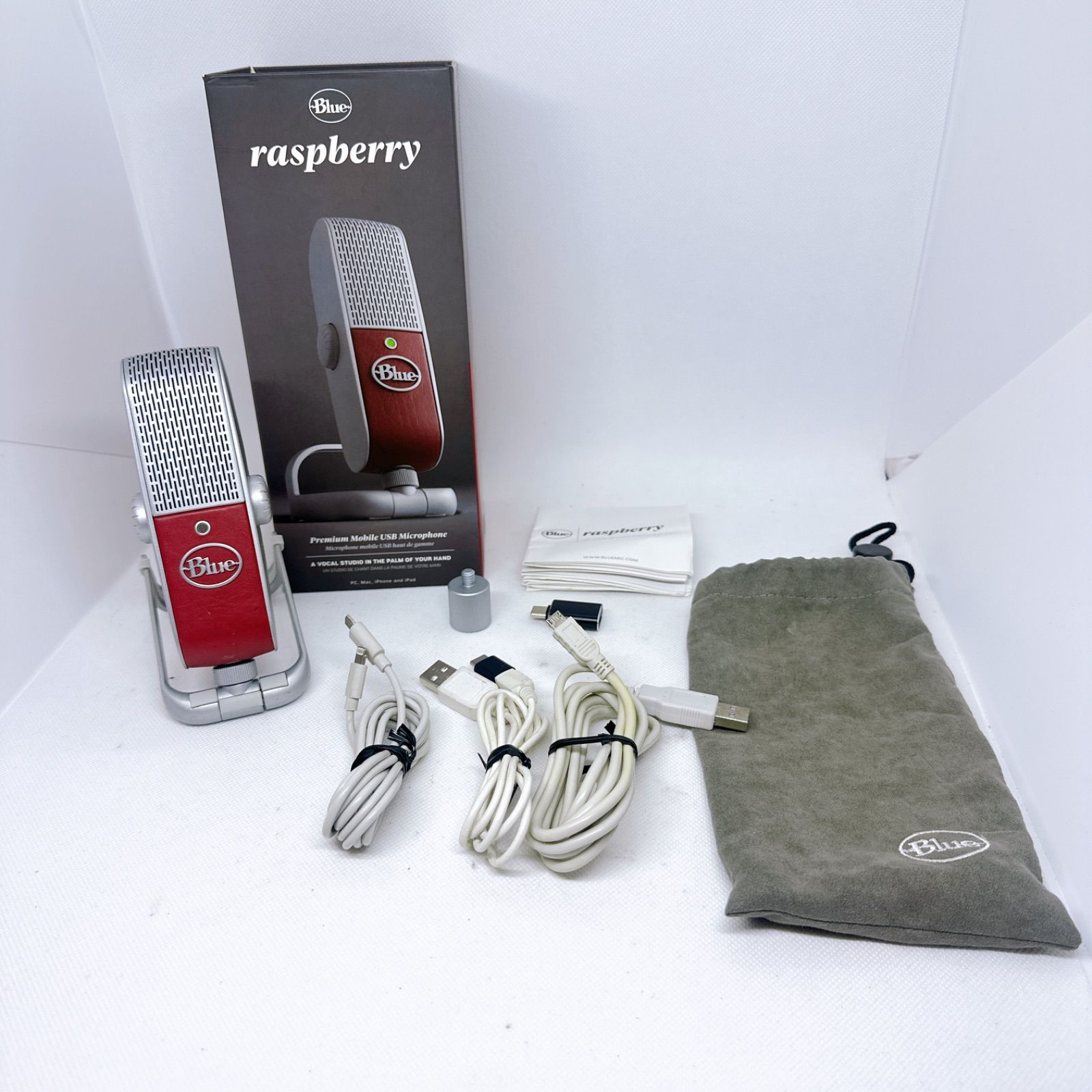 Blue Raspberry マイク USB 高音質 コンデンサー ASMR録音 配信 YouTube向け