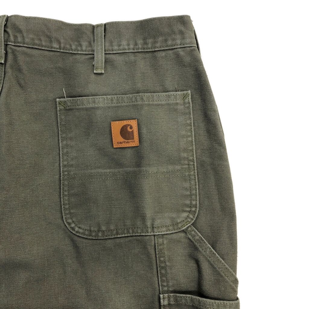 Carhartt カーハート ダック ペインターパンツ カーキ メンズ W36 L32 古着 V2536 WWW_WOWDIGSITE_COM