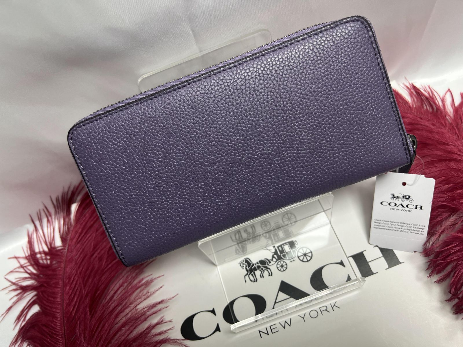 コーチ 長財布 COACH 財布 アコーディオン ラウンドファスナー ロング