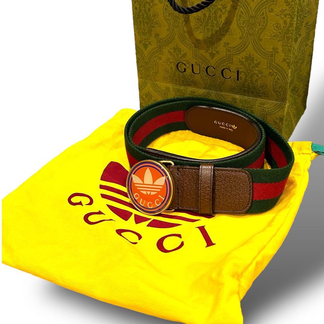 GUCCI×adidas コラボ ベルト シェリーライン メンズ