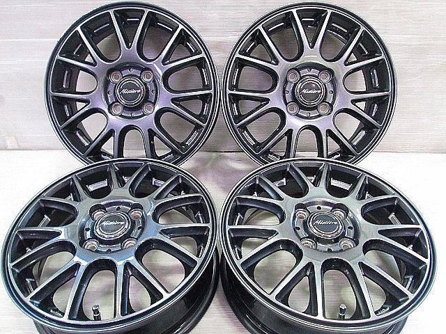 【美品 バリ溝】ミスティーレ 17in 7J +50 PCD114.3 ダンロップ ウィンターマックス WM02 225/55R17 スカイライン 10アルファード 即納可 +50 7J ダンロップ R972ミスティーレ 美品Mistiere RB14