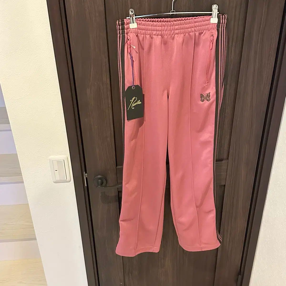 ストレート ピンク needles トラックパンツ Needles ストレート