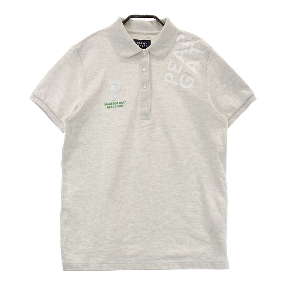 サイズ 2 PEARLY GATES パーリーゲイツ 半袖ポロシャツ ホワイト系 240101454981 ゴルフウェア レディース ストスト
