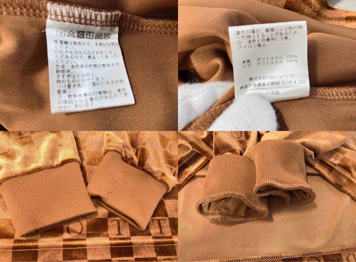 BoTTボット／22AW／Checkerboard Velour Polo／サイズM／ベロア／長袖