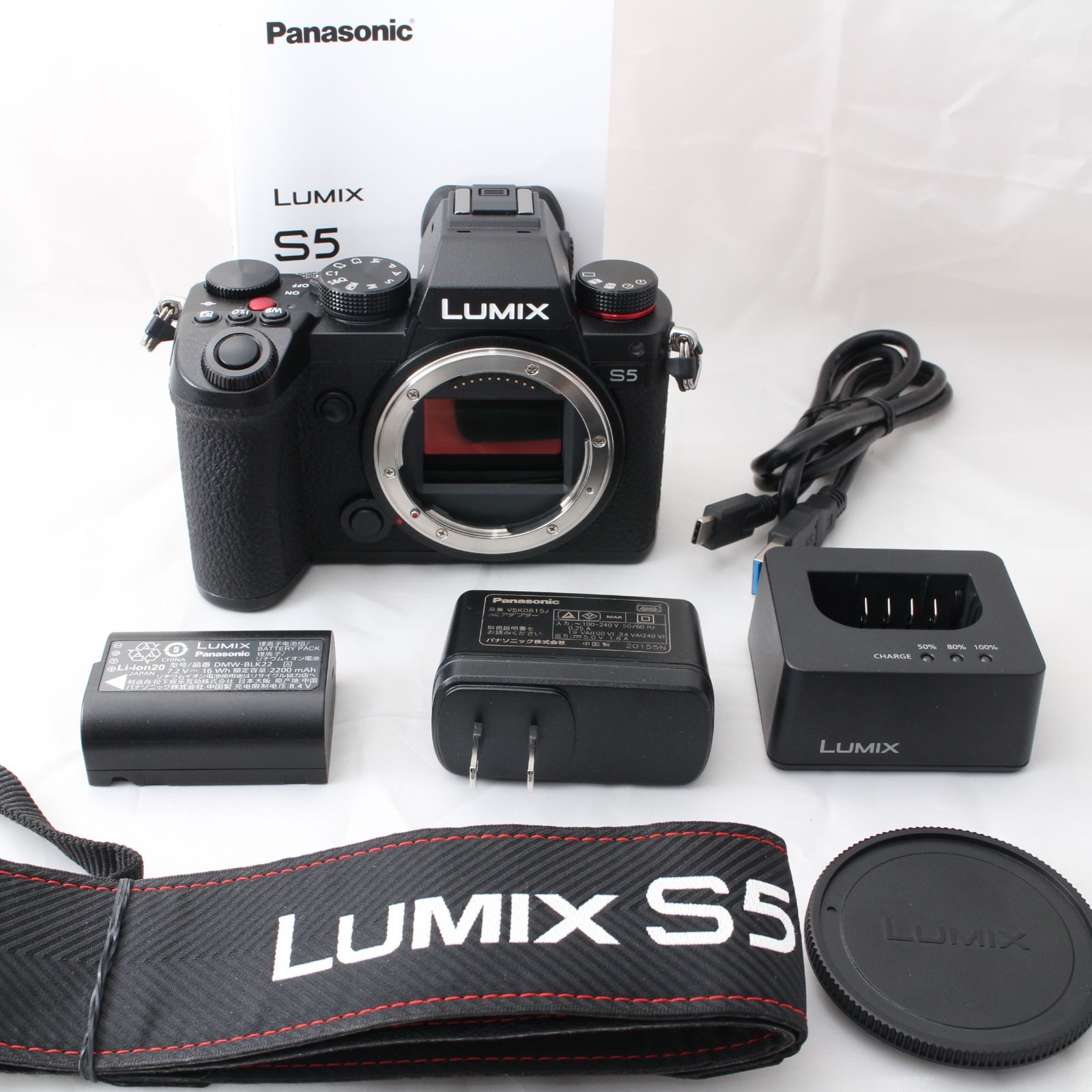 ショット数3839 Panasonic LUMIX S5 ボディ DC-S5-K パナソニック フルサイズ ミラーレス一眼カメラ ルミックス R326
