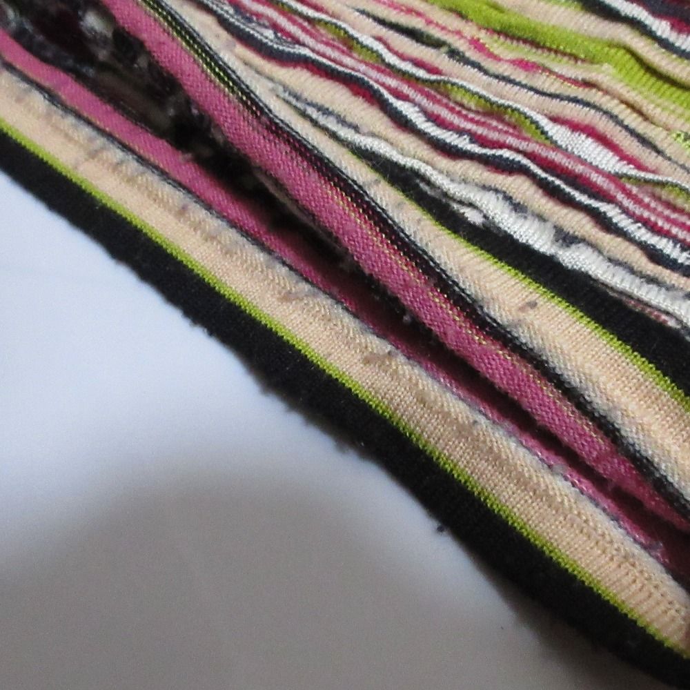 良品 MISSONI ミッソーニ ボーダー柄 長袖 ハイネック ニット