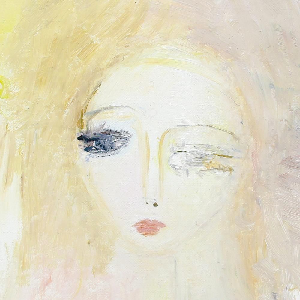 新作 油彩 少女 織田廣喜 二科会理事長 e123 3号 絵画 - 絵画