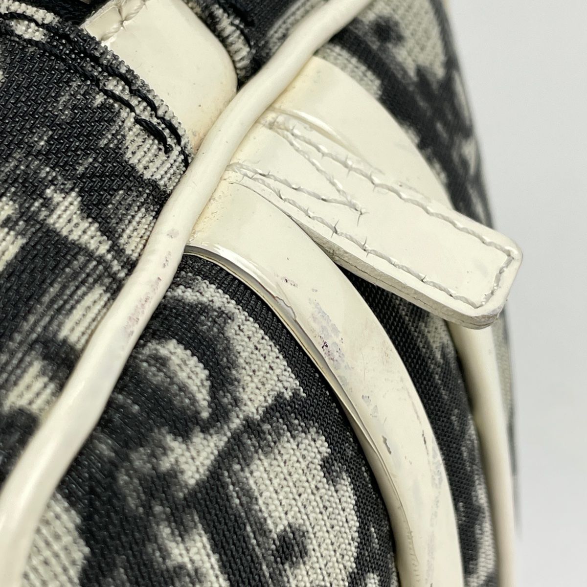 Christian Dior　トロッターロゴ　ハンドバッグ　ミニボストン Christian Dior クリスチャンディオール トロッター柄