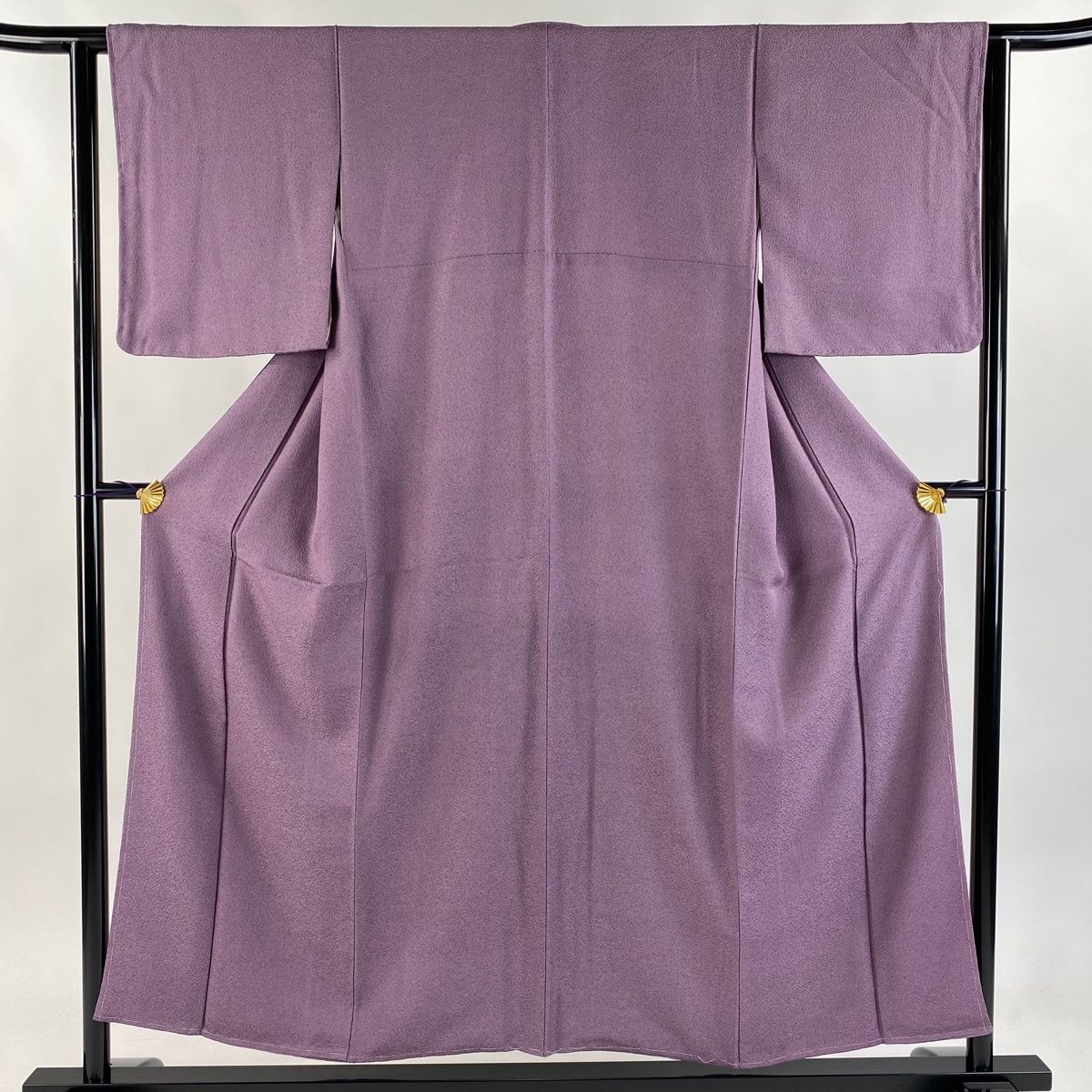 江戸小紋 身丈154cm 裄丈63cm S 袷 鮫 紫 正絹