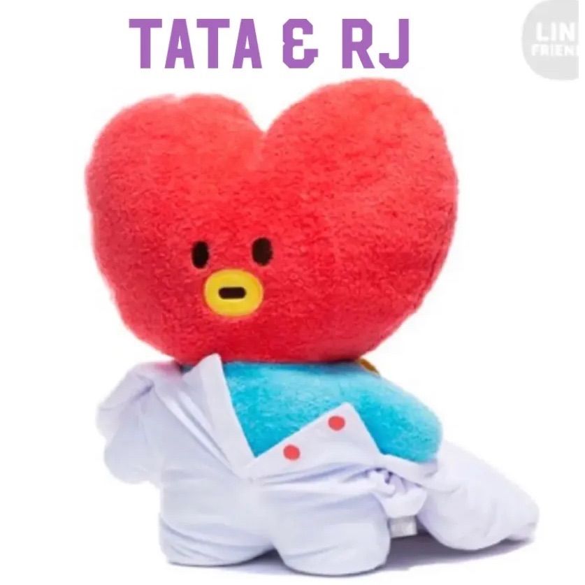 &lt;公式&gt;BT21 たっとん ロンパース付 TATA ぬいぐるみ L-size 公式>BT21 たっとん ロンパース付 TATA ぬいぐるみ L-size