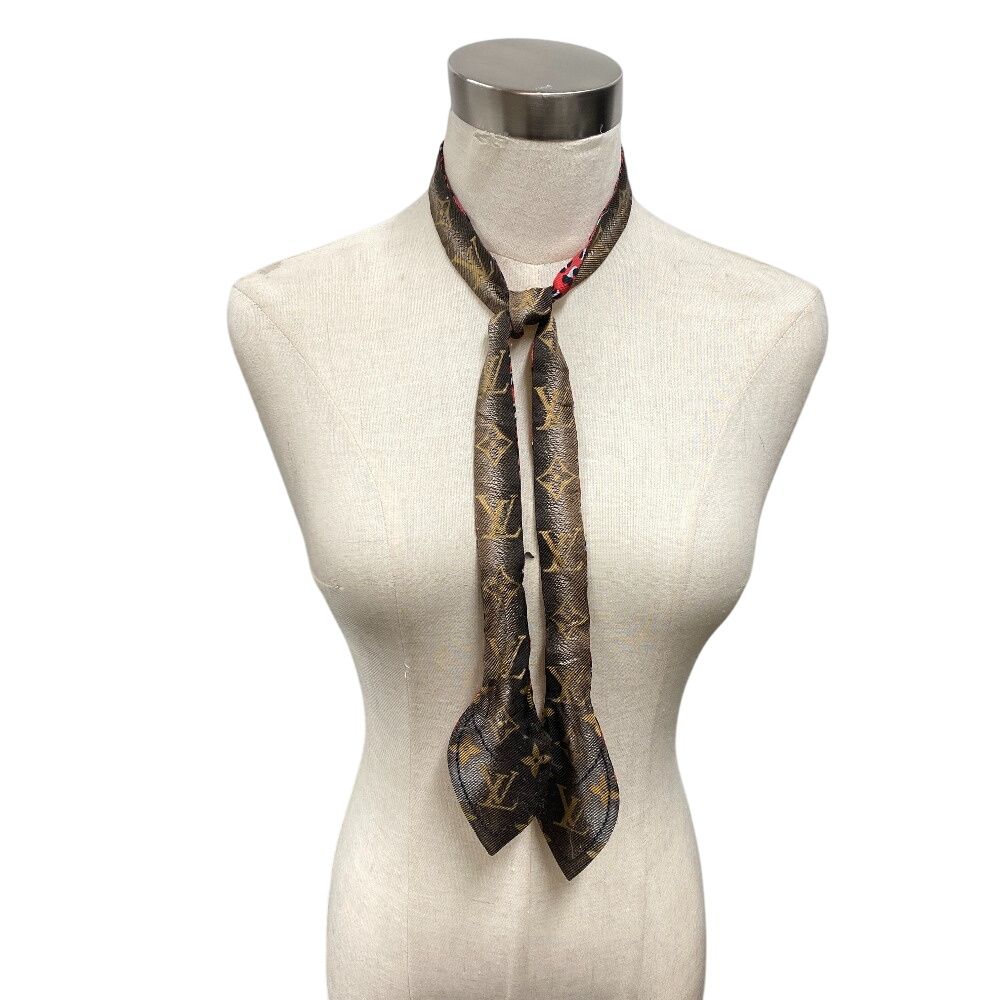 ルイヴィトン LOUIS VUITTON スカーフ モノグラム ヒョウ柄 ツイリー M76930 ブラウン ルイヴィトン LOUIS VUITTON スカーフ モノグラム ヒョウ柄 ツイリー