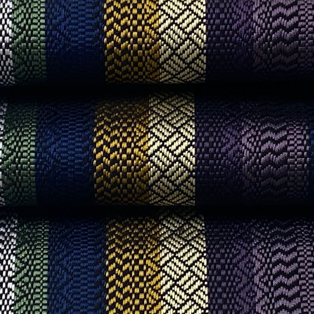 平和屋着物○爪掻き本綴れ 半幅帯 横段文 正絹 逸品 DAAU6713ob