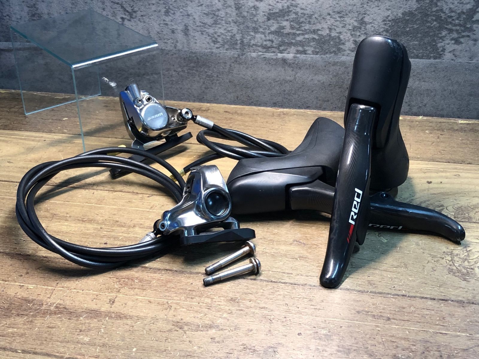 JG538 スラム SRAM Red eTap HRD 電動 シフトブレーキレバー 2x11s キャリパー セット