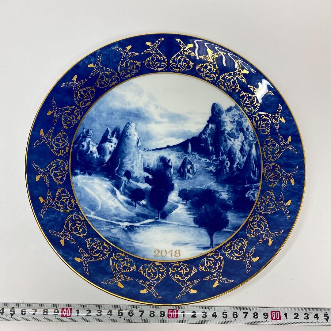 ☆洋3マイセン　イヤープレート2018　トルコ　カッパドキア トヒカ　幅約27㎝ ☆洋3マイセン イヤープレート2018 トルコ カッパドキア トヒカ 幅約27