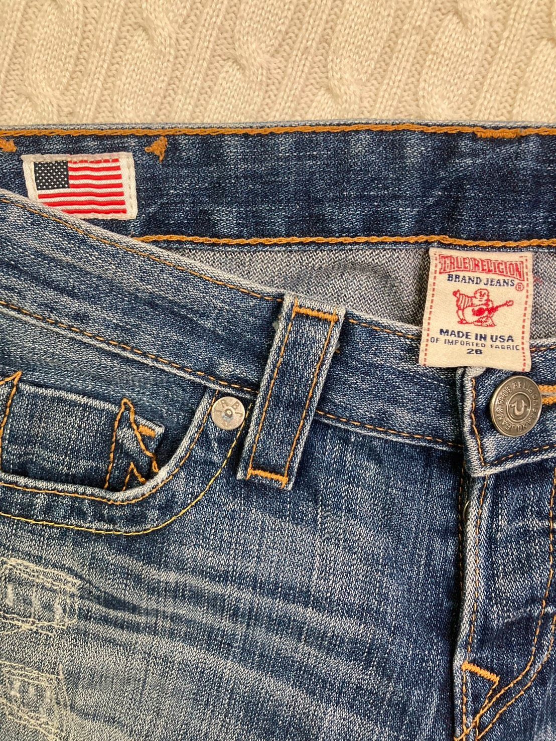 TRUE RELIGION デニム26 ギャル ☆トゥルーレリジョン 平成ギャル ローライズデニム サイズ26☆TRUE